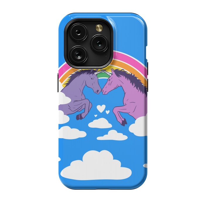 iPhone 15 Pro StrongFit Duel of unicorns by Alberto