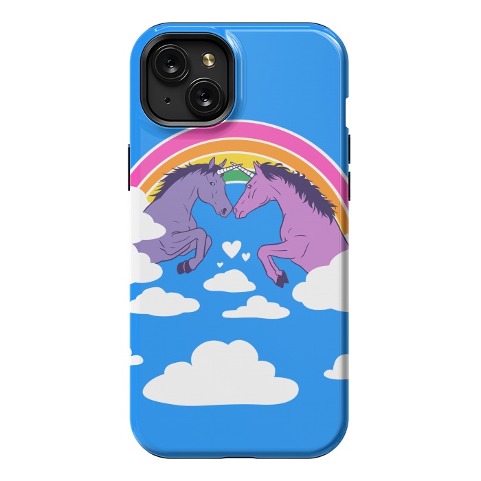 iPhone 15 Plus StrongFit Duel of unicorns by Alberto