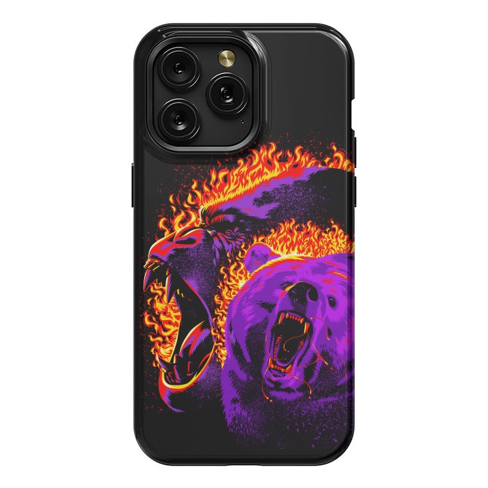 iPhone 15 Pro Max StrongFit Gorilla and bear from hell by Alberto