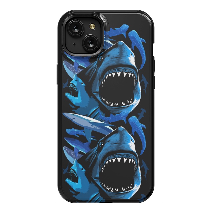 iPhone 15 Plus StrongFit Sharks predators by Alberto
