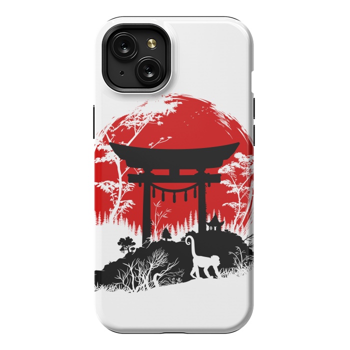 iPhone 15 Plus StrongFit Japanese torii under the sun by Alberto