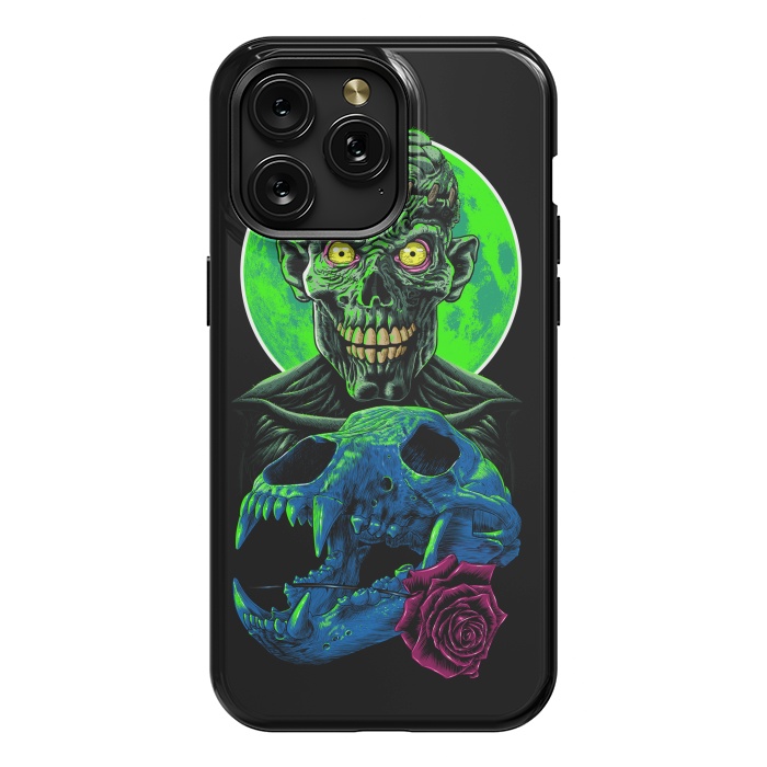 iPhone 15 Pro Max StrongFit Skull and flower zombie by Alberto