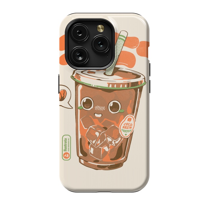 iPhone 15 Pro StrongFit Cute Cold Brew Coffee  by Ilustrata