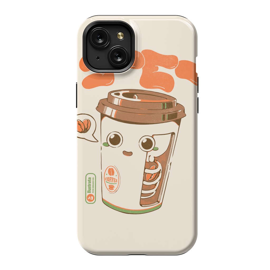 iPhone 15 Plus StrongFit Cute Coffee x-Ray by Ilustrata