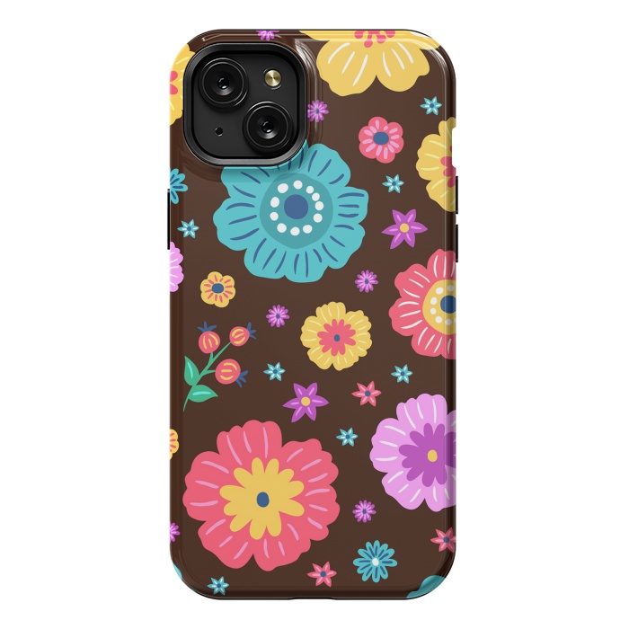 iPhone 15 Plus StrongFit Floral Design 000 by ArtsCase