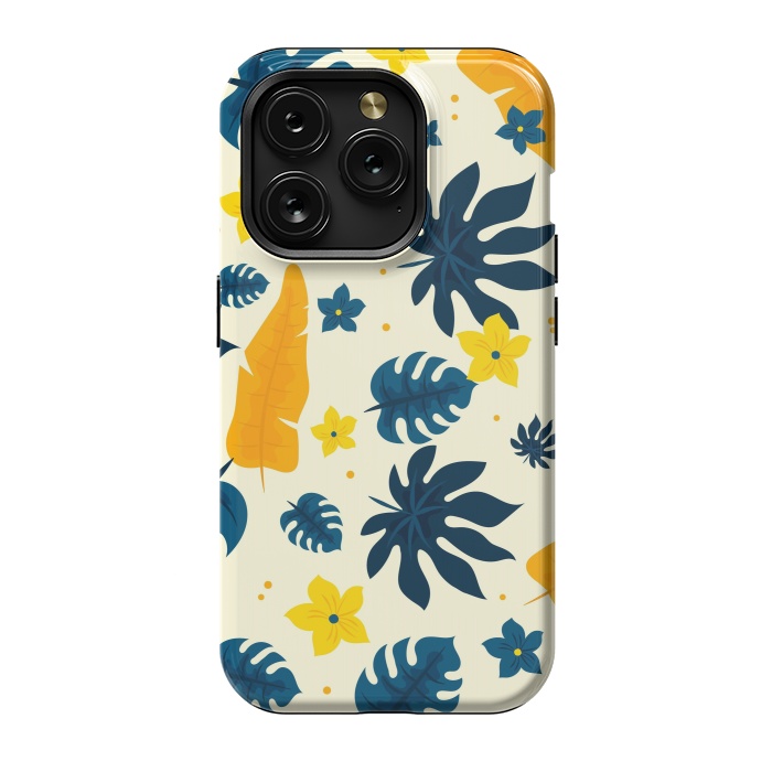 iPhone 15 Pro StrongFit Tropical Leaves Floral by ArtsCase