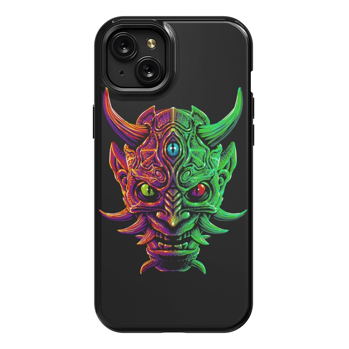 iPhone 15 Plus StrongFit Demon with 3 Japanese eyes by Alberto
