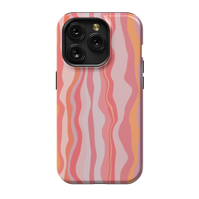iPhone 15 Pro StrongFit Melted Marrakesh Stripes by Nic Squirrell