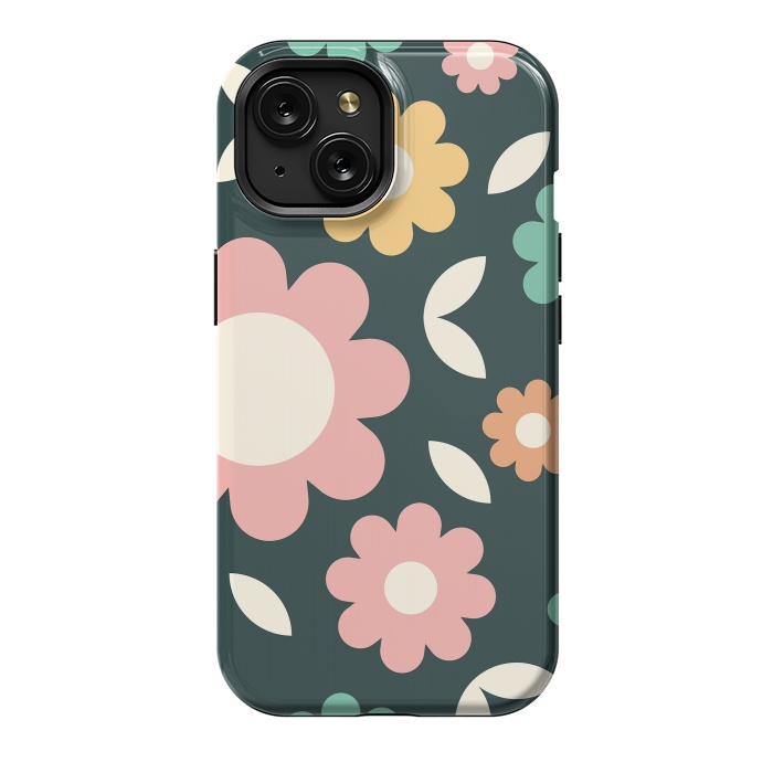 iPhone 15 StrongFit Rainbow Flowers by ArtPrInk