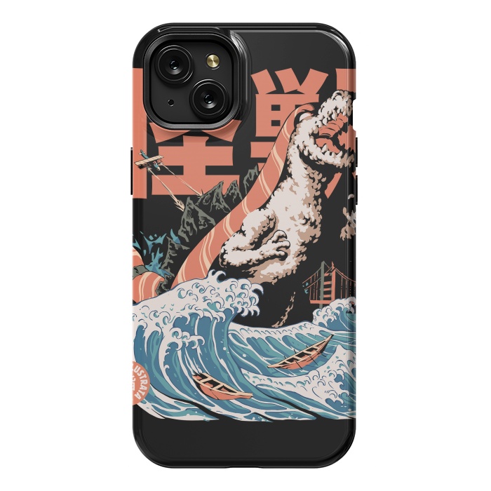 iPhone 15 Plus StrongFit Dino Sushi by Ilustrata
