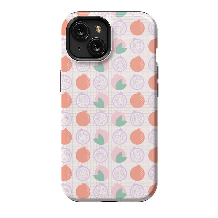 iPhone 15 StrongFit Pastels Peaceful Pomegranate by ArtPrInk