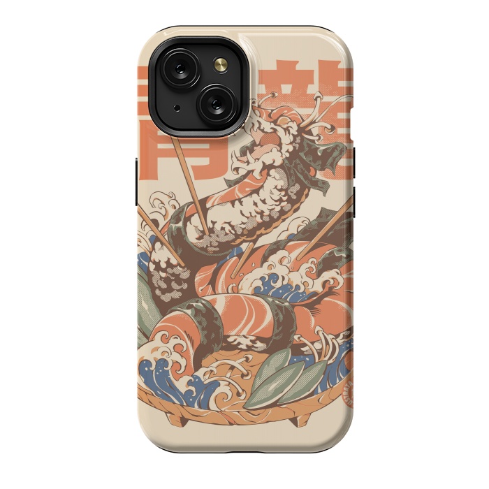 iPhone 15 StrongFit Dragon Sushi by Ilustrata