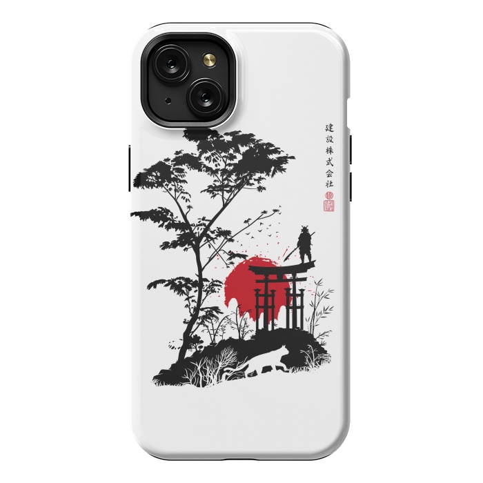 iPhone 15 Plus StrongFit Japanese minimalist landscape by Alberto