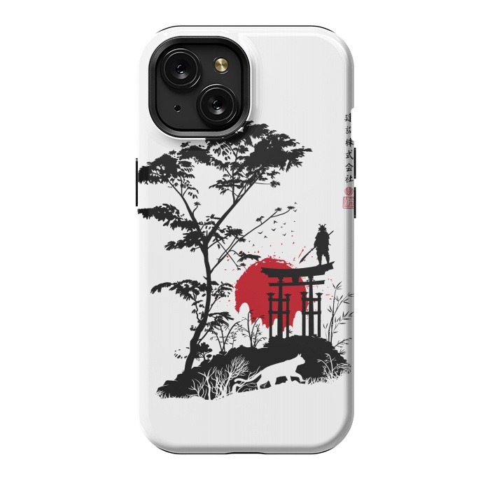 iPhone 15 StrongFit Japanese minimalist landscape by Alberto