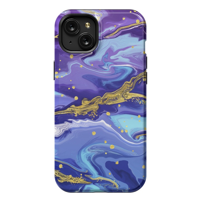 iPhone 15 Plus StrongFit Colorful Marble by ArtsCase