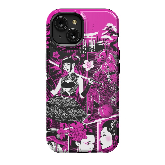 iPhone 15 StrongFit pink geisha  by Alberto