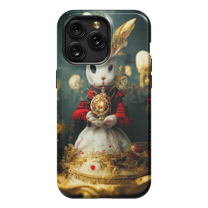iPhone 15 Pro Max StrongFit white rabbit , Alice by haroulita