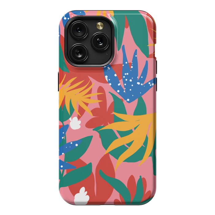 iPhone 15 Pro Max StrongFit Blush in The Jungle by Uma Prabhakar Gokhale