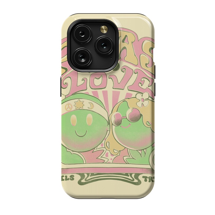 iPhone 15 Pro StrongFit Peas and Love by Ilustrata