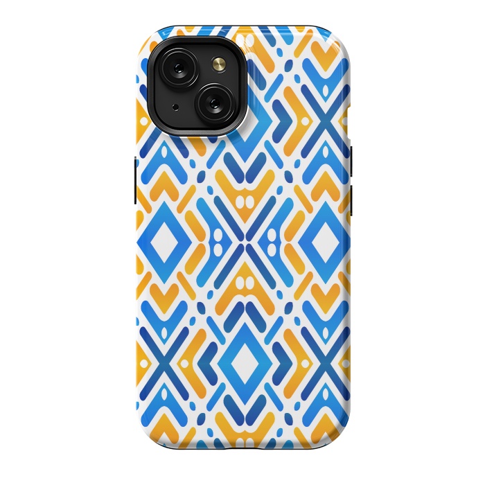 iPhone 15 StrongFit Colorful pattern by Bledi