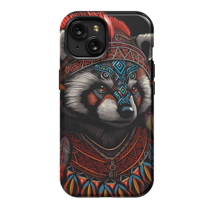 iPhone 15 StrongFit Red panda Indian Chief by Alberto