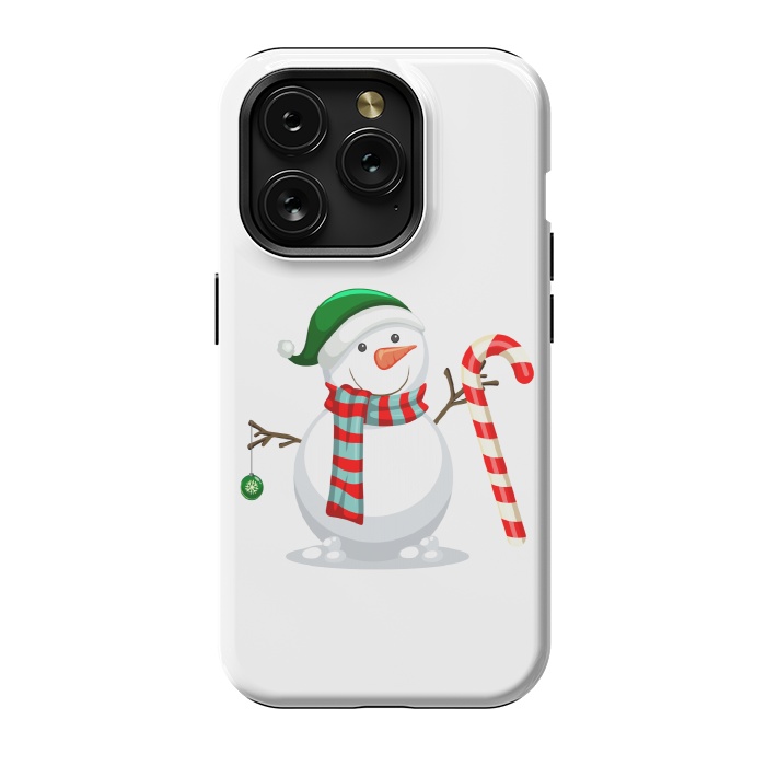 iPhone 15 Pro StrongFit Snowman by Bledi