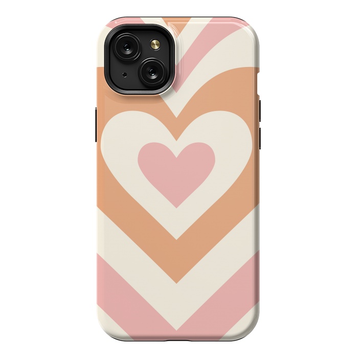 iPhone 15 Plus StrongFit Hypnotic Hearts by ArtPrInk
