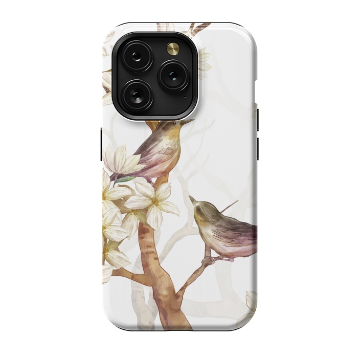 iPhone 15 Pro StrongFit Birds in the Spring by Bledi