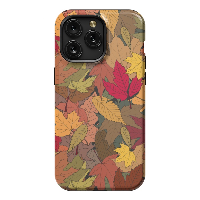 iPhone 15 Pro Max StrongFit Colorful autumn leaves by Bledi