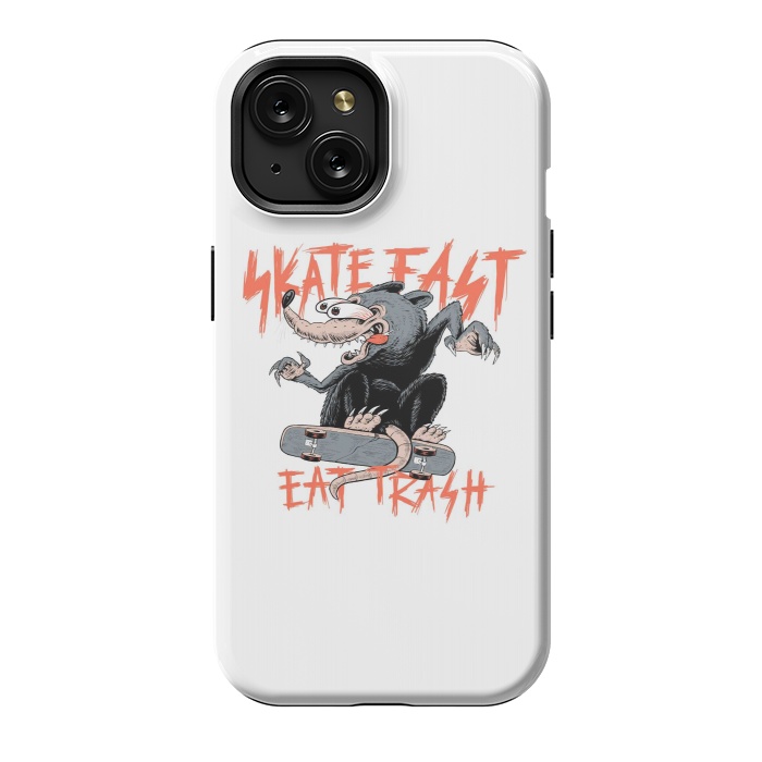 iPhone 15 StrongFit Skate Fast Eat Trash by Afif Quilimo