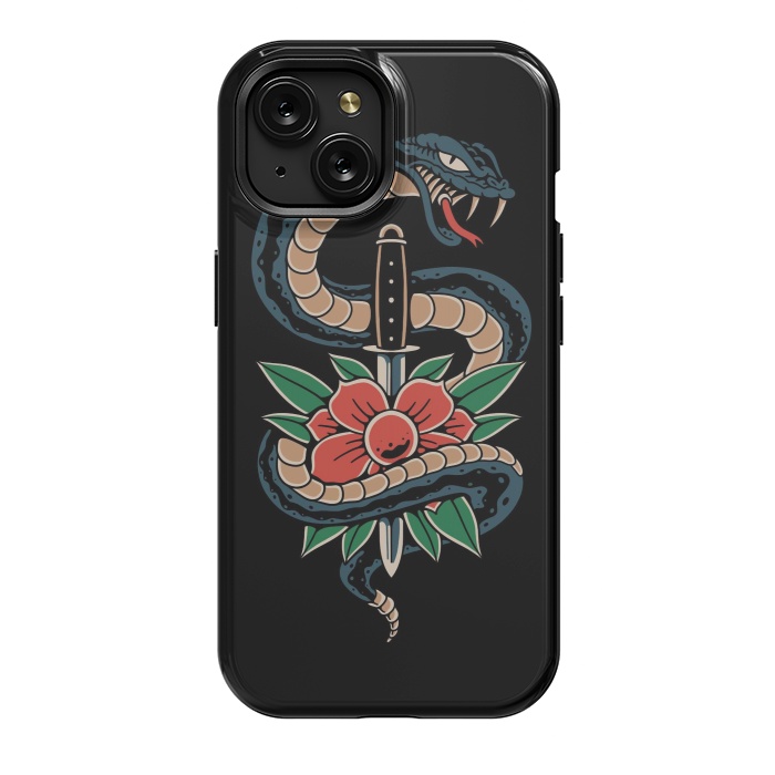 iPhone 15 StrongFit Deadly Beautiful Snake by Afif Quilimo