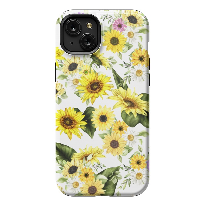 iPhone 15 Plus StrongFit Sunflower by Bledi