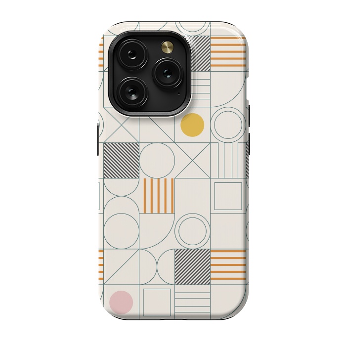 iPhone 15 Pro StrongFit Spring Bauhaus Lines by ArtPrInk