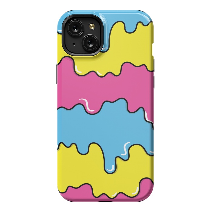 iPhone 15 Plus StrongFit Melted colors by Coffee Man