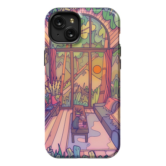 iPhone 15 Plus StrongFit My forest home by Steve Wade (Swade)