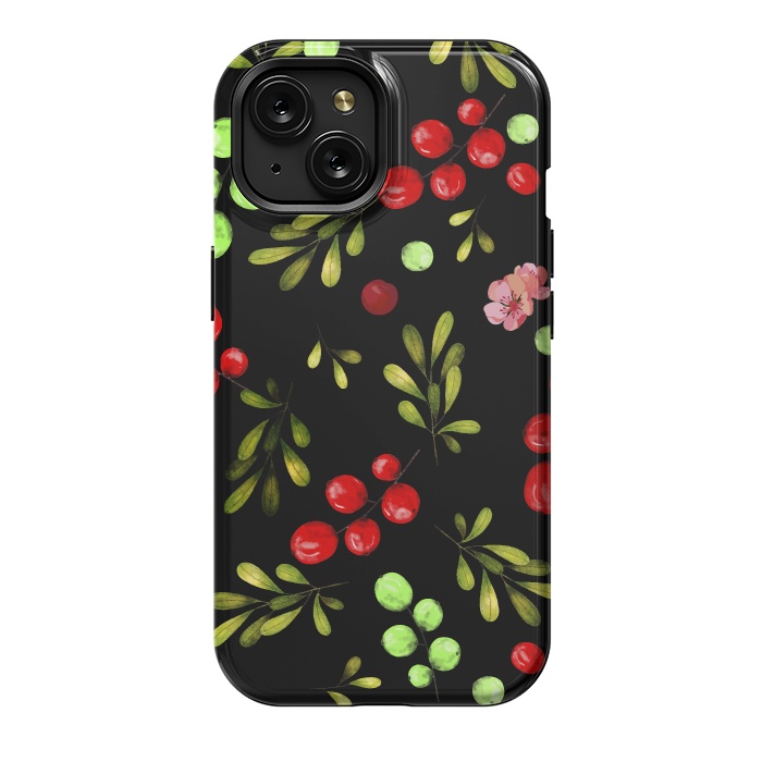 iPhone 15 StrongFit Berries Pattern by Bledi