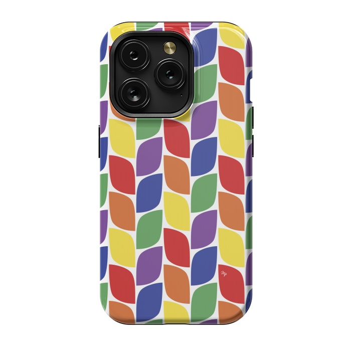iPhone 15 Pro StrongFit Funky retro leaves by Martina
