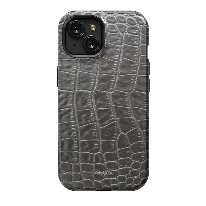 iPhone 15 StrongFit Snake Leather by ArtsCase
