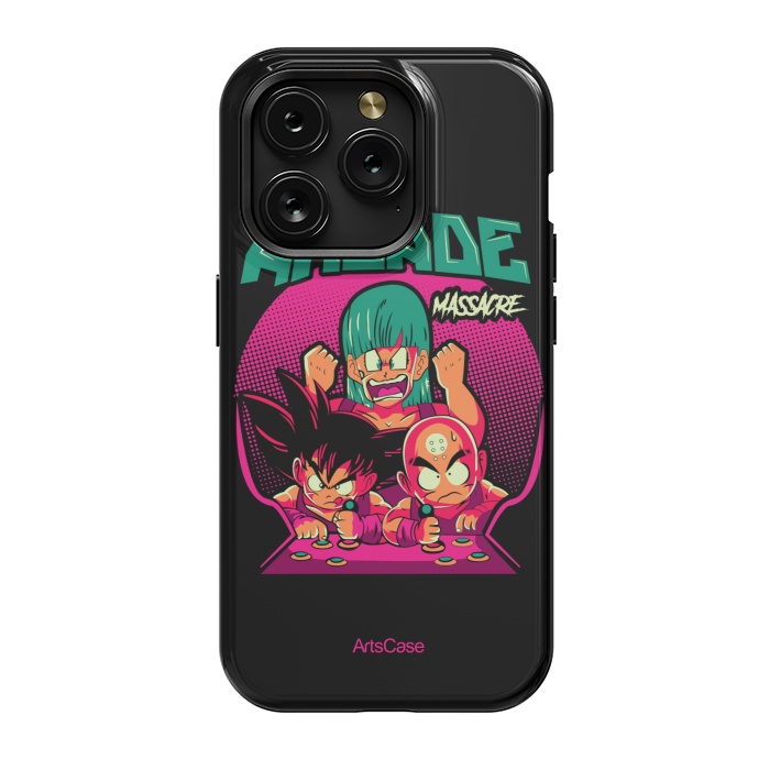 iPhone 15 Pro StrongFit Ultimate Gaming Armor: Arcade-Themed. by ArtsCase