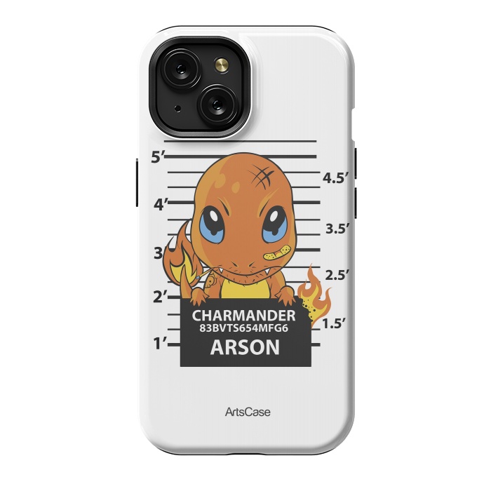 iPhone 15 StrongFit Bring Home the Warmth: Charmander-Inspired Plush Toy by ArtsCase