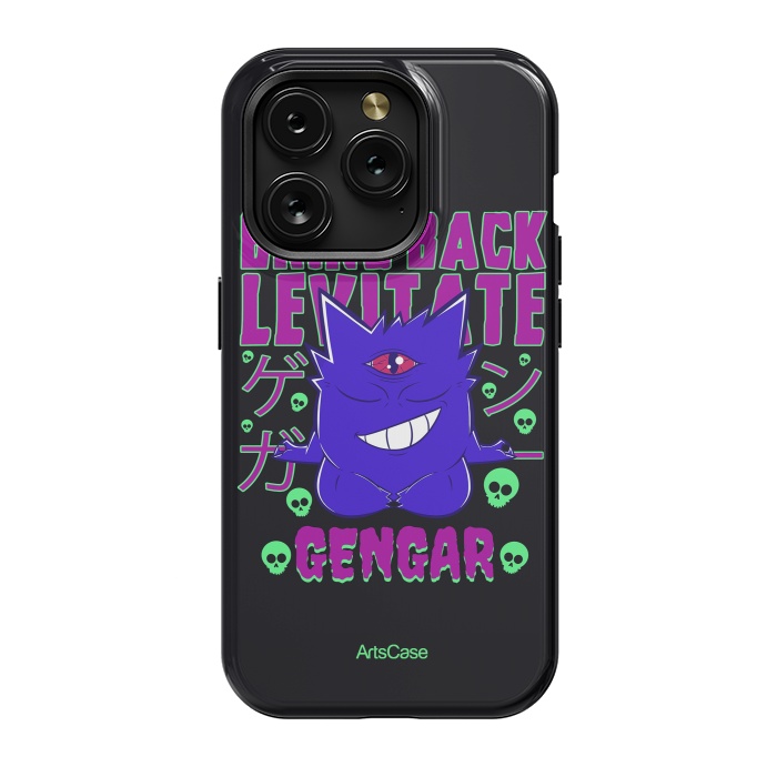 iPhone 15 Pro StrongFit Hauntingly Delightful: Bring Home the Mischief with Gengar-Inspired by ArtsCase