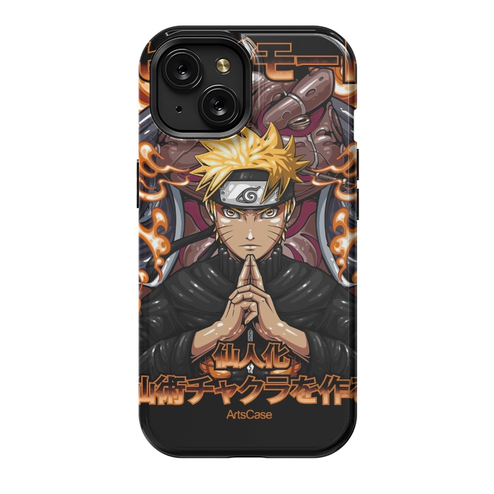 iPhone 15 StrongFit Embrace the Ninja Way: Discover a World of Courage and Strength with Naruto-Inspired by ArtsCase
