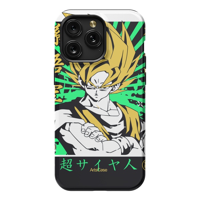 iPhone 15 Pro Max StrongFit Unleash the Inner Warrior: Transform Your Collection with Super Saiyan-Inspired by ArtsCase