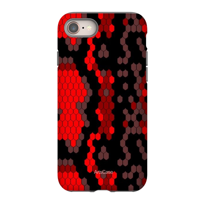 iPhone SE StrongFit Wild Red Snake by ArtsCase