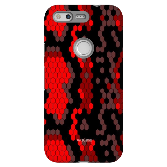 Pixel StrongFit Wild Red Snake by ArtsCase