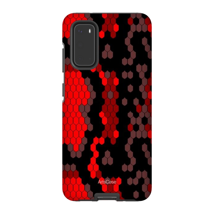 Galaxy S20 StrongFit Wild Red Snake by ArtsCase
