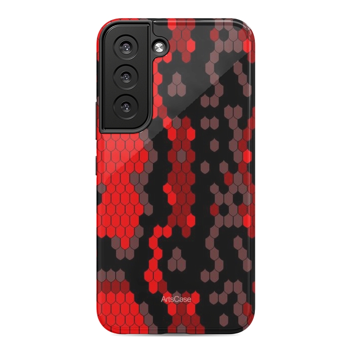 Galaxy S22 StrongFit Wild Red Snake by ArtsCase
