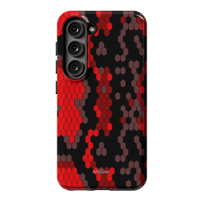 Galaxy S23 StrongFit Wild Red Snake by ArtsCase
