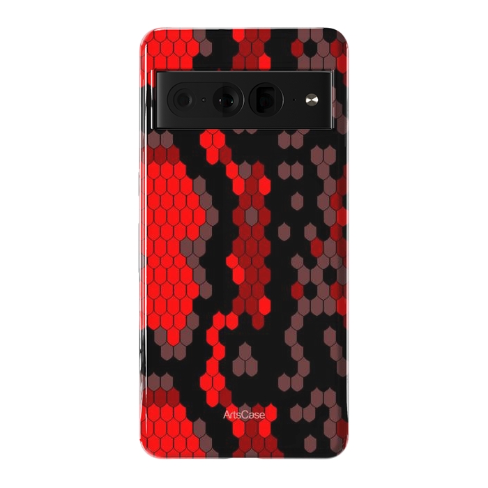 Pixel 7 Pro StrongFit Wild Red Snake by ArtsCase
