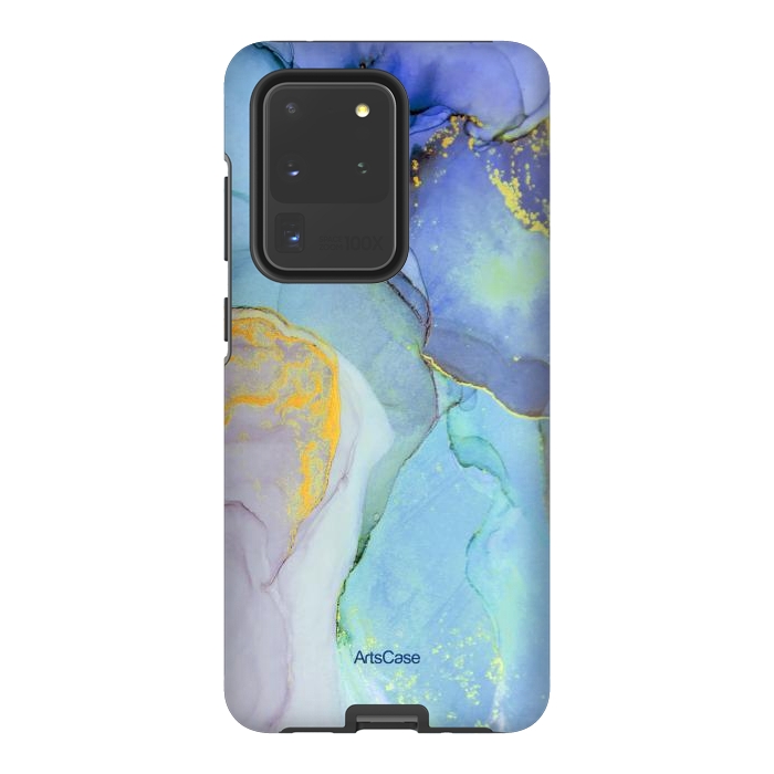 Galaxy S20 Ultra StrongFit Ink Paint Abstract Marble by ArtsCase